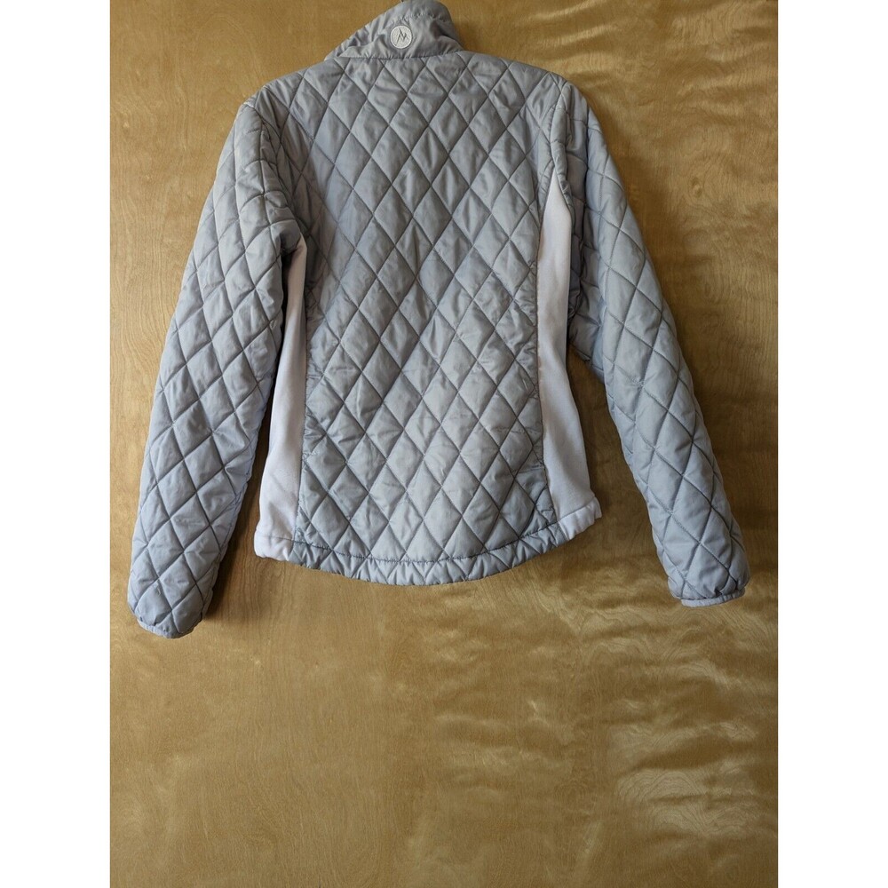 Marmot Quilted Insulated Winter Jacket Ski Snow Gray White Puffer Women's Small - Picture 2 of 12